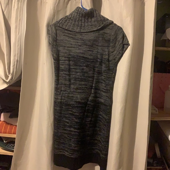Grey Turtleneck Sweater Dress - Picture 4 of 4